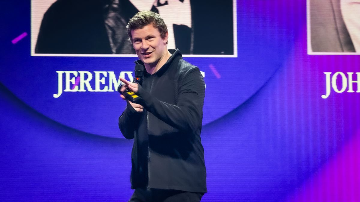 Matthew Blakemore speaking at World Summit AI in Amsterdam