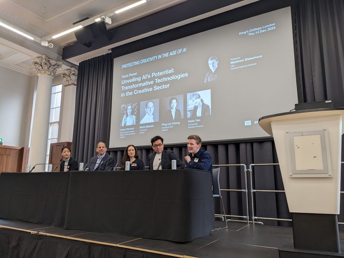 Matthew Blakemore hosting a creativity panel at King&rsquo;s College London